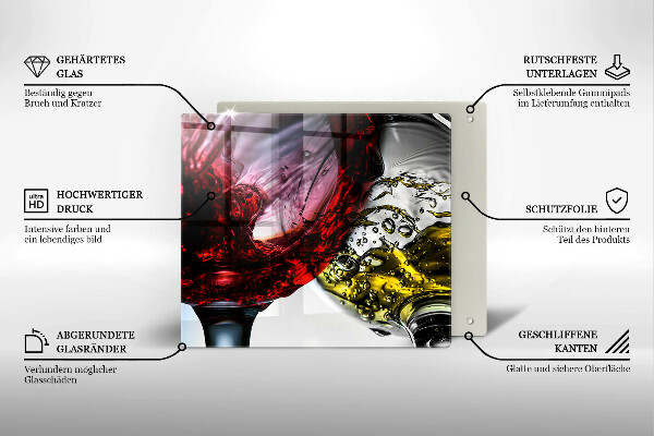 Copri piano cottura Bicchieri di vino