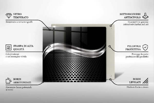 Copri piano cottura Struttura in metallo