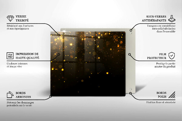 Proteggi piano induzione Scintillio d'oro