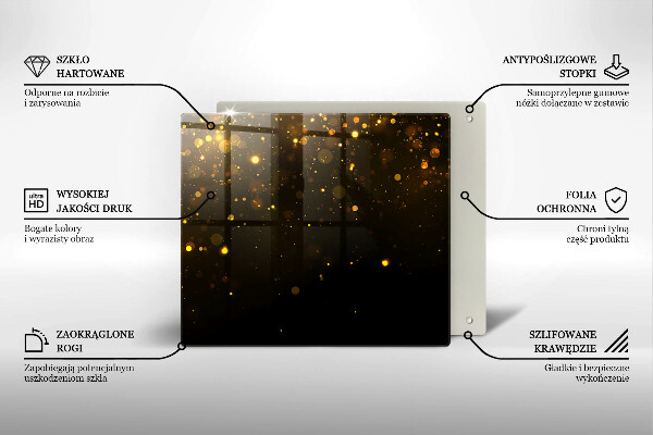 Proteggi piano induzione Scintillio d'oro