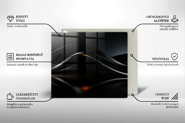 Proteggi piano induzione Progettazione 3D astratta