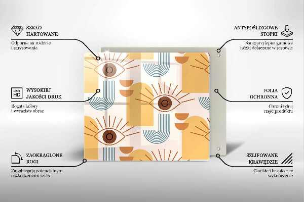 Copertura piano induzione Modello occhi boho