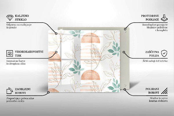 Copertura piano induzione Modello di foglie Boho