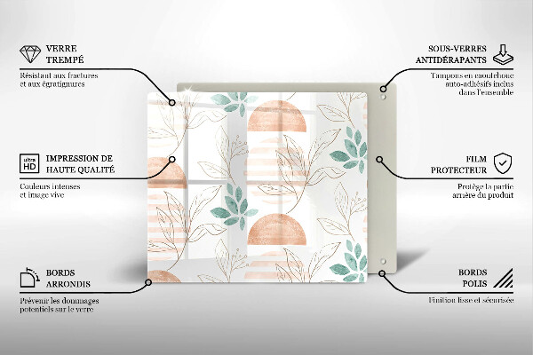 Copertura piano induzione Modello di foglie Boho