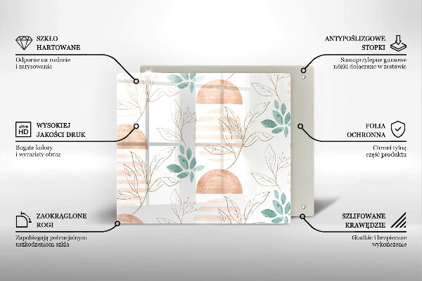 Copertura piano induzione Modello di foglie Boho