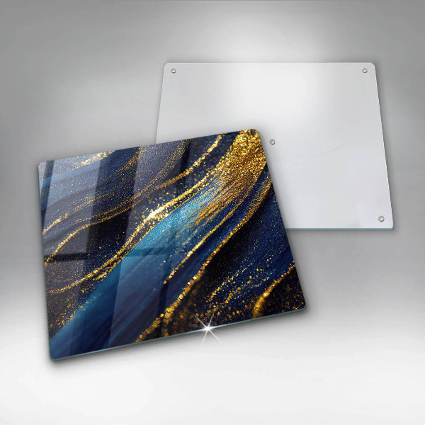 Copertura piano induzione Astrazione blu navy