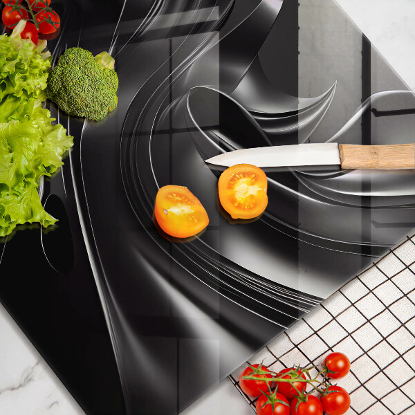 Copertura piano induzione Messa nera astratta