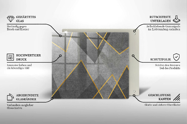 Copertura piano induzione Forme taglienti