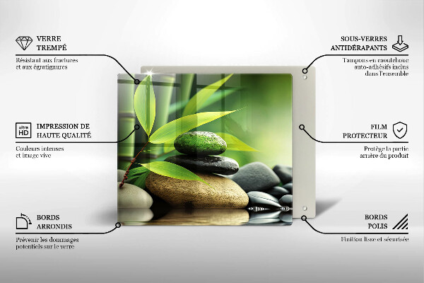 Copertura piano induzione Pietre di bambù Zen