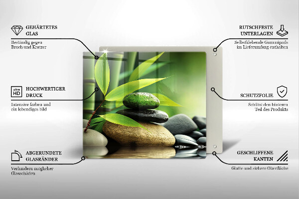 Copertura piano induzione Pietre di bambù Zen