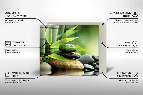 Copertura piano induzione Pietre di bambù Zen