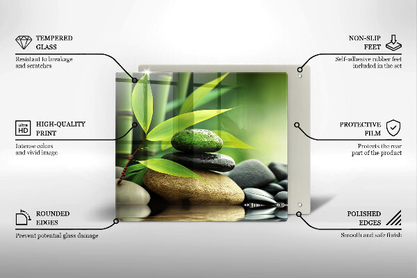 Copertura piano induzione Pietre di bambù Zen