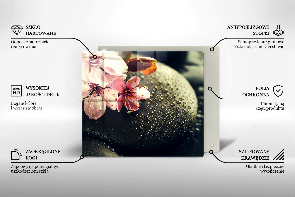 Copertura piano induzione Fiori pietre zen