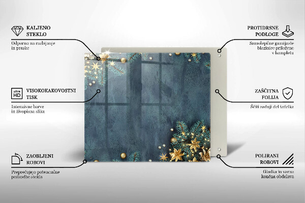 Copri piano cucina decorazioni natalizie