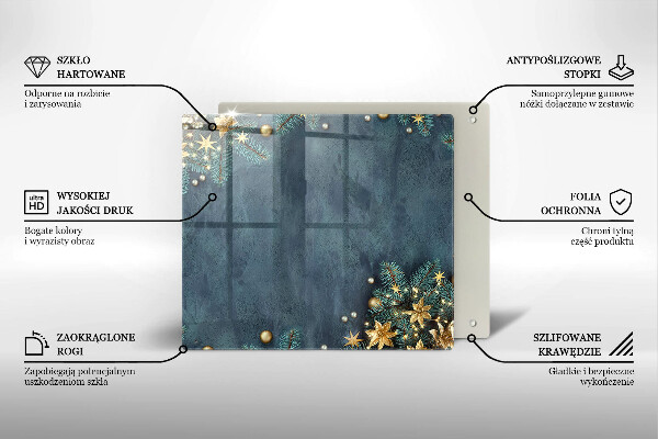 Copri piano cucina decorazioni natalizie