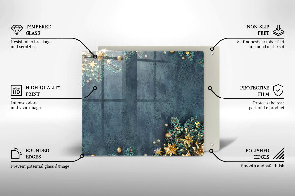 Copri piano cucina decorazioni natalizie