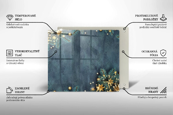 Copri piano cucina decorazioni natalizie