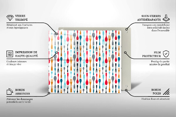 Copri piano cucina Illustrazione del cucchiaio
