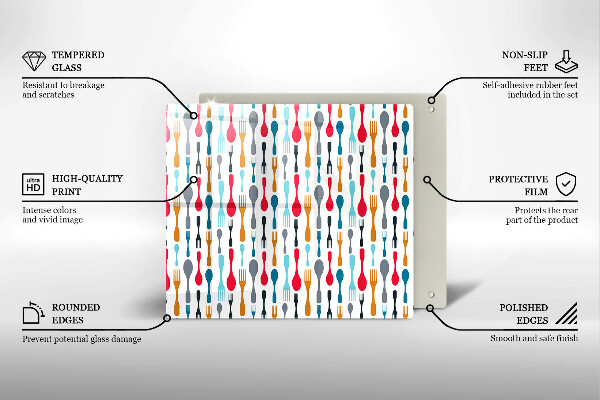 Copri piano cucina Illustrazione del cucchiaio