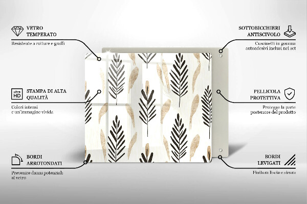 Copri piano cucina Piante bohémien