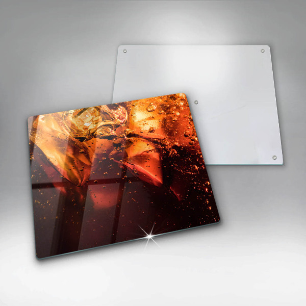 Copri piano cucina Bevanda alla cola con ghiaccio