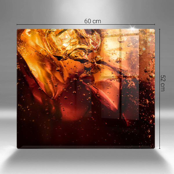 Copri piano cucina Bevanda alla cola con ghiaccio