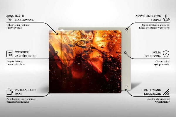 Copri piano cucina Bevanda alla cola con ghiaccio