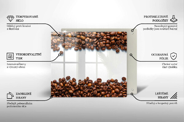 Copri piano cucina Chicchi di caffè