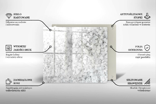 Copri piano cucina Cristalli di sale