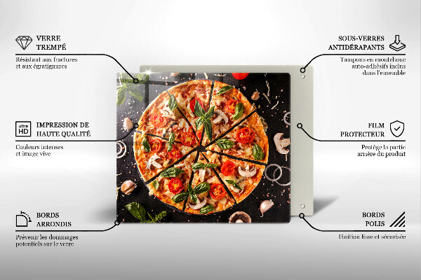 Copri piano cucina Pizza ai funghi