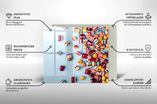 Copri piano cottura Caramelle colorate