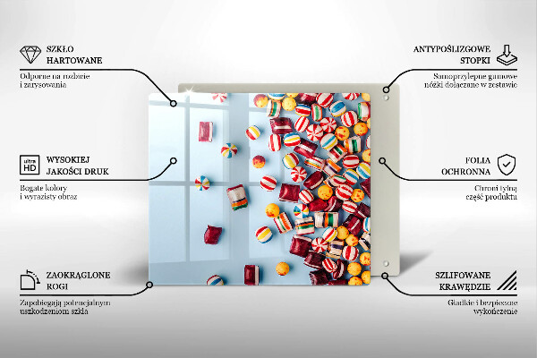 Copri piano cottura Caramelle colorate