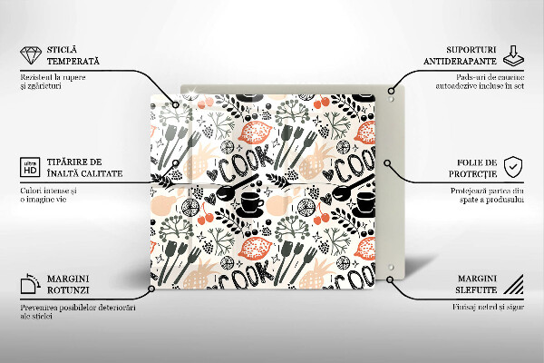 Copri piano cottura Motivo della cucina dei cartoni animati