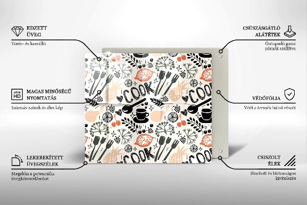 Copri piano cottura Motivo della cucina dei cartoni animati