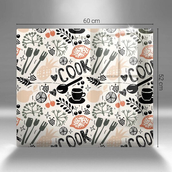 Copri piano cottura Motivo della cucina dei cartoni animati