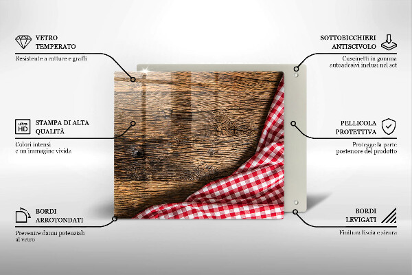 Copertura piano cottura Tavolo di legno