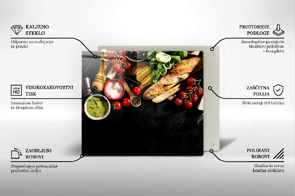 Copertura piano cottura Ingredienti e spezie italiani