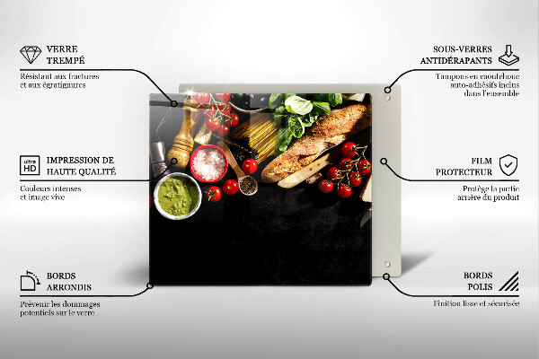 Copertura piano cottura Ingredienti e spezie italiani