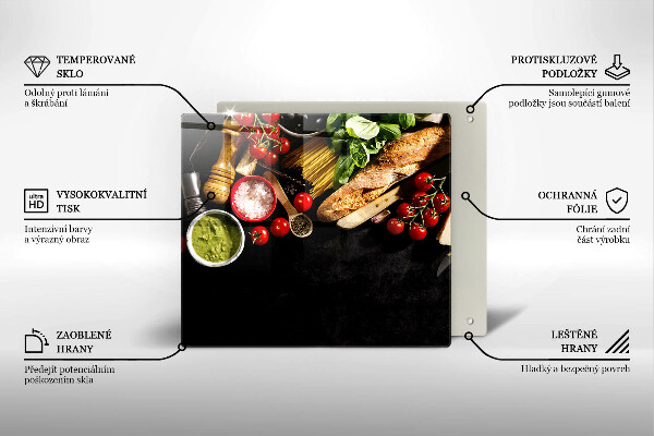 Copertura piano cottura Ingredienti e spezie italiani