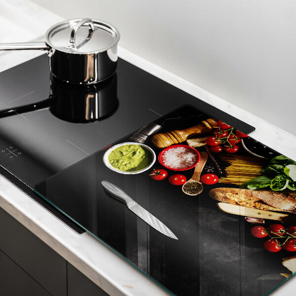 Copertura piano cottura Ingredienti e spezie italiani
