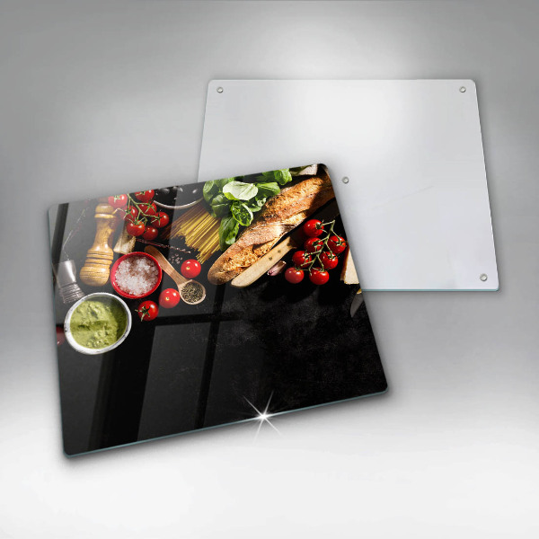 Copertura piano cottura Ingredienti e spezie italiani