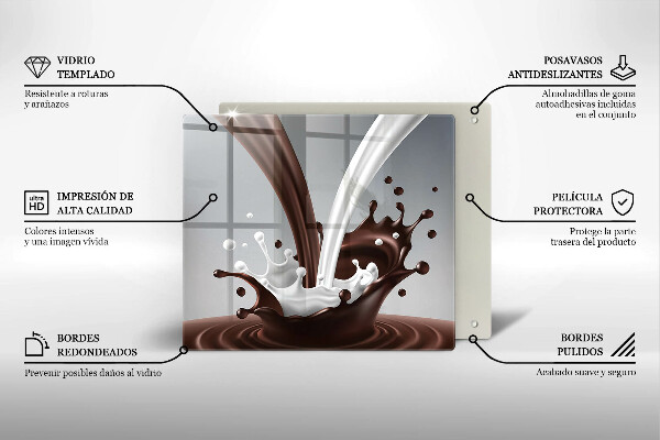 Copertura piano induzione Latte e cioccolato