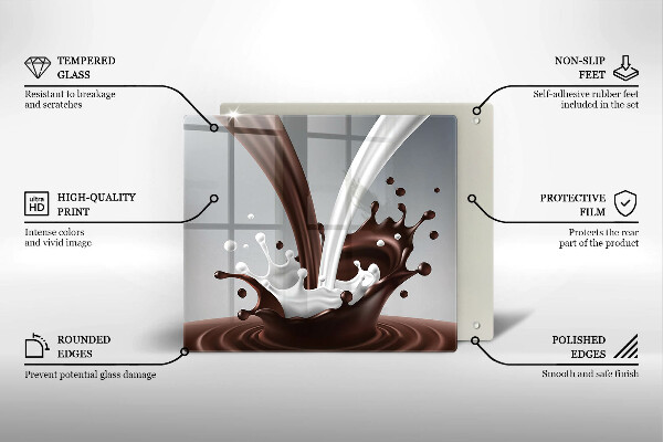 Copertura piano induzione Latte e cioccolato