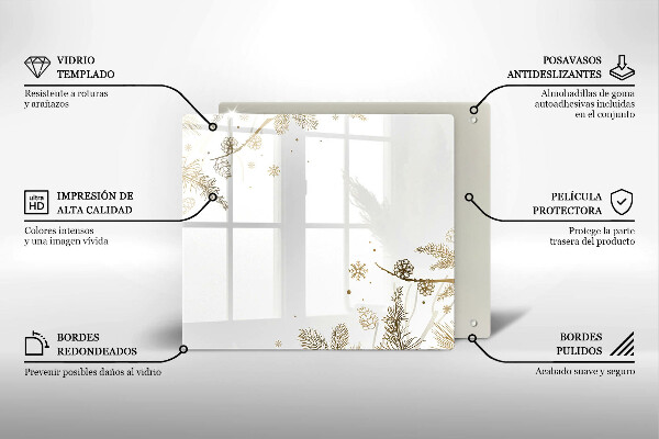 Copertura piano induzione Decorazioni invernali