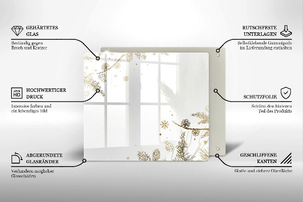 Copertura piano induzione Decorazioni invernali