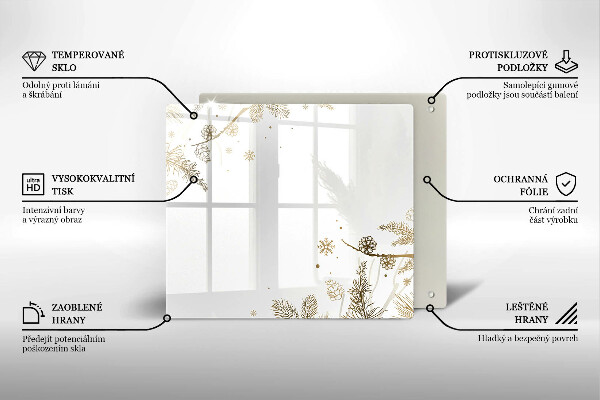 Copertura piano induzione Decorazioni invernali