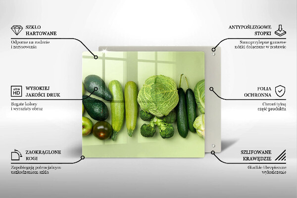 Copertura piano induzione Frutta e verdura verde