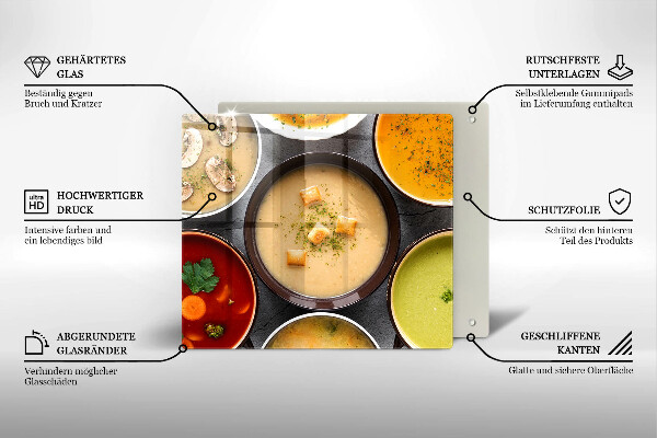 Copertura piano induzione Zuppe colorate
