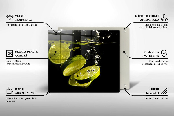 Proteggi piano induzione Limette in acqua
