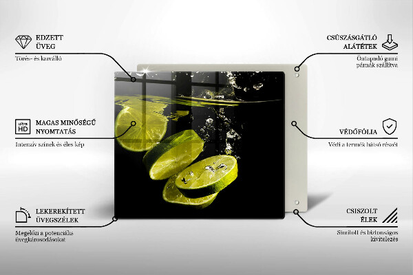 Proteggi piano induzione Limette in acqua